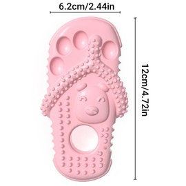 AIMALL Pet Toys Bite Slippers - Durable Dog Chew Toys for Teething & Dental Health, Bite-Resistant Rubber, Interactive Cat & Dog Toys