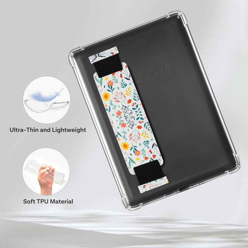 CoBak Case for 7" E-Reader, Ultra-Slim Soft TPU Transparent Cover，Lightweight