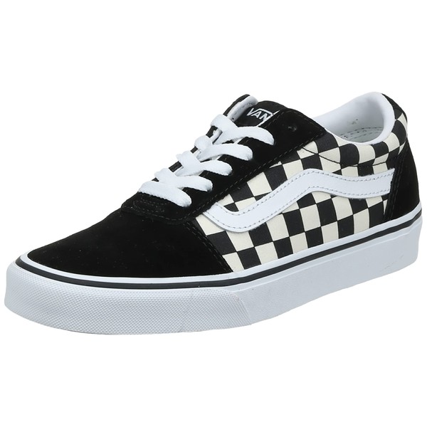 Vans Women's Low-Top Sneaker, Checkerboard Black White, 9