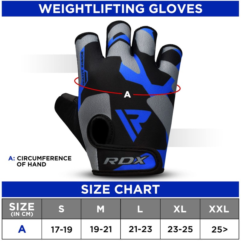 RDX Gym Weight Lifting Gloves Workout Fitness Bodybuilding Breathable Powerlifting