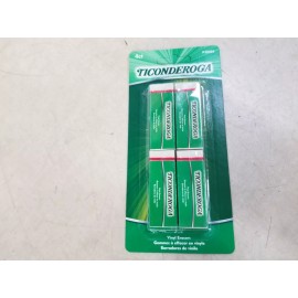 Ticonderoga Lot of 6 Packs - Ticonderoga Vinyl Erasers, White, 4 Count