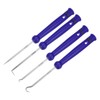 HARFINGTON 4 Pieces Pick and Hook Set 180mm Zinc Alloy