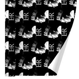 GRAPHICS & MORE Queen Elizabeth II Silhouette Gift Wrap Wrapping Paper Rolls