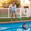 Pool Skimmer Net, Heavy Duty Leaf Rake Cleaning Tool, Fine