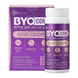 CJ Biocore Three Fit Lactobacillus Diet Probiotics 400mgX30 Capsules / CJ 바이오코어 쓰리핏 유산균 다이어트 프로바이오틱스 400mgX30캡슐
