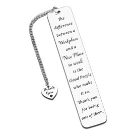 Coworker Leaving Gifts for Women, Farewell Gifts for Coworkers Women, Goodbye Going Away Gifts for Coworkers Friends Work Bestie Employee Boss Appreciation Thank You Bookmark Retirement Gift for Woman