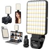 MXNUP 128 LED Luz para Celular, Ring Light con Clips