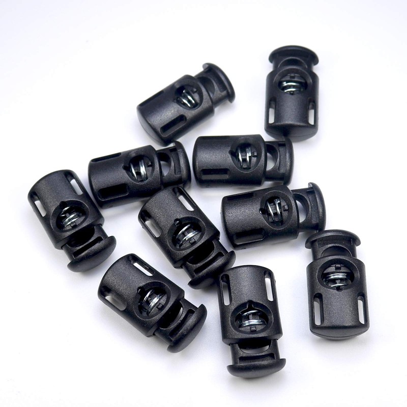 lingzaling Spring Cord Stoppers Single Hole Cord Lock Barrel Shape