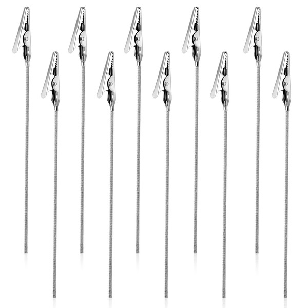 Metal Wire Crocodile Clips, Pack of 50 Long Tailed Memo