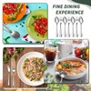 BBTO 100 Pcs Forks and Spoons Silverware Set Bulk Stainless