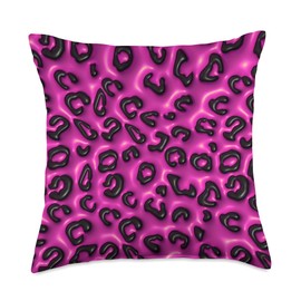 Beautiful Pink Safari Cheetah Pattern Cool Effect Design Throw Pillow