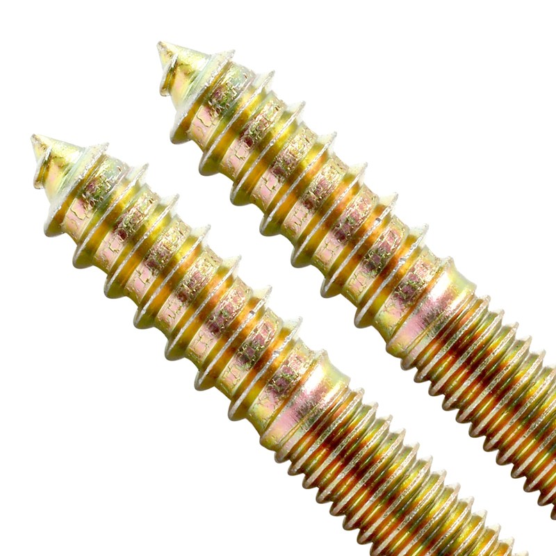 Hitefu 20PCS Hanger Bolts, M8 Double Ended Screws 2"(50mm) Length,
