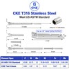CKE 20 Pair Cable Railing Kit - 1/8" Swage Toggle