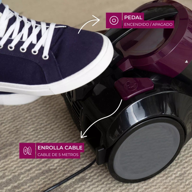Atma Aspiradora Trineo Atma Ciclonic Power AS8920MX Color Violeta