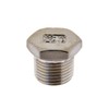 High-pressure sealing plug with external hexagonal NPT 1/8 inch, galvanised