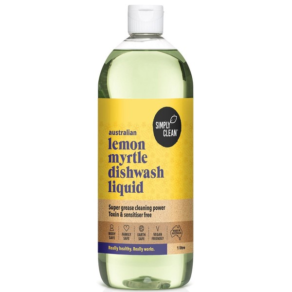 Simply Clean Lemon Myrtle Dishwash Liquid 1 Litre