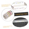 KONTONTY 5pcs Japanese Washi Paper Tapes Unique Clear Patterns Ideal