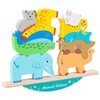 Shinse Building Blocks, Balance Game, Animals, Storage Bag Included, Cute,