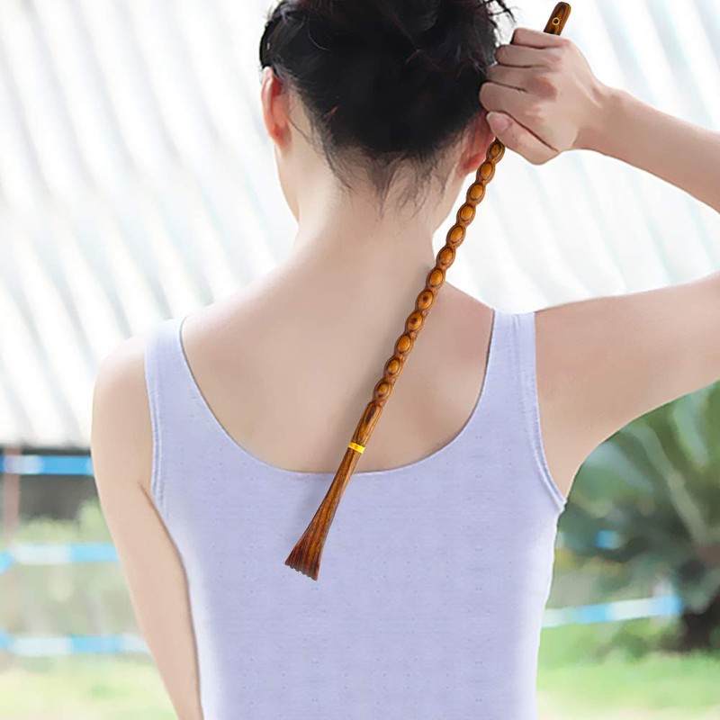 Tomorotec 100% Natural Bocote Wood Back Massager for Itching Relief,