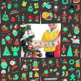 Glow Christmas tattoos