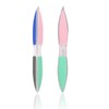 LQIOACU Pack of 2 Nail Polishers, Hexagonal Nail Files, Natural