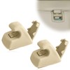 SYudwen 2PCS Interior Sun Visor Hook Clips, Sun Visor Support