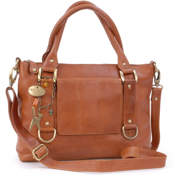 Catwalk Collection Handbags - Gallery Leather Shoulder Bag / Handbag