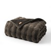 EVERGRACE Ultra Soft Luxury Fluffy Faux Rabbit Fur Throw Blanket,