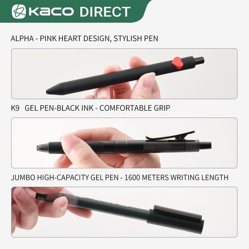 Kaco 6 Pieces Gel Pens Cute Stationery, Journaling Note Taking