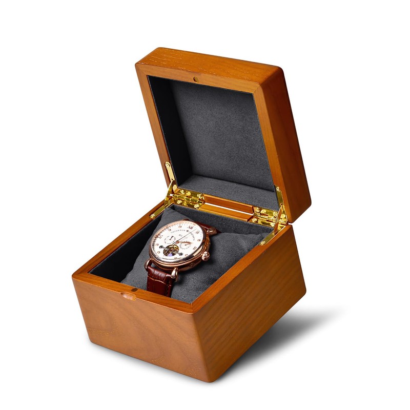 Oirlv Wooden Watch Box Elegant Watch Organiser Case for Birthday