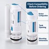 Dual Flush Toilet Valve Replacement Kit with Split Push Button