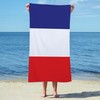 CafePress Flag of France Large Beach Towel, Soft Towel with