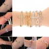 RUBYCA 20pcs Cross Sideway Metal Connector Bead DIY Shamballa Bracelet