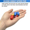 DUSCOKE 42PCS Silicone Tapered Plugs Assortment Kit, 8 Sizes High-Temp