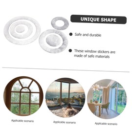 Gadpiparty 1set Collision Bird Protection Window Decals of No-Glue Static Glass Stickers Rainbow Effects for Bird Strike Prevention