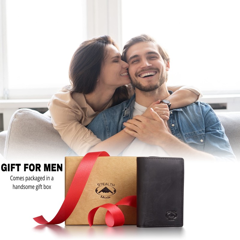 Stealth Mode Trifold Wallet - RFID Blocking Wallet with Flip