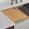 Kraus Kore Solid Bamboo Cutting Board for Workstation Kitchen Sink