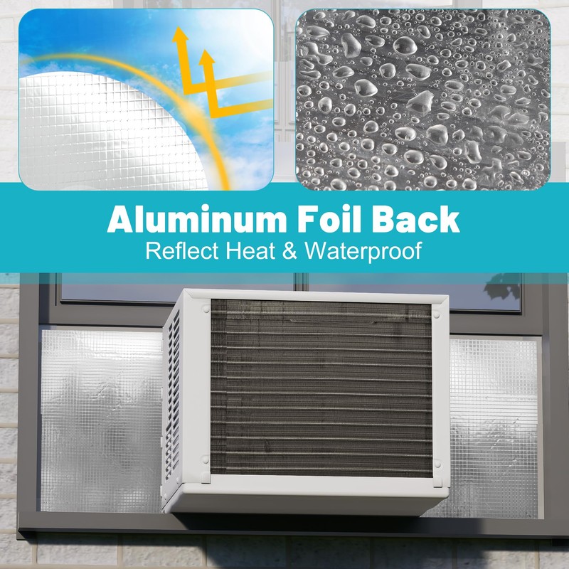 Chiligent Window AC Insulated Foam Panels with Aluminum Foil, Good
