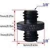 LRONG 2Pcs 3/8 inch Male to 3/8 inch Male Threaded