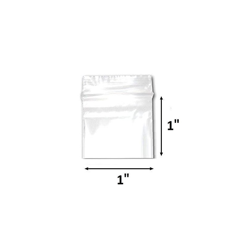 FlanicaUSA 300 CT Resealable Mini Zipper Polly Bags 2 Mil