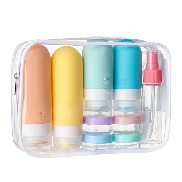 DEPOZA 16 Pack Travel Bottles Set - TSA Approved Leak