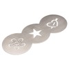 Xavax Stainless Steel Decorating Stencil for Cappuccinos, Set of 3,