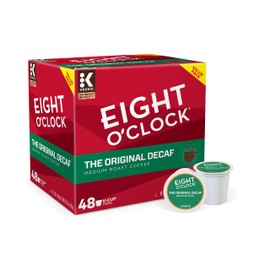 Eight O'Clock Coffee The Original Decaf, Single-Serve Keurig K-Cup Pods, Medium Roast Coffee, 48 Count