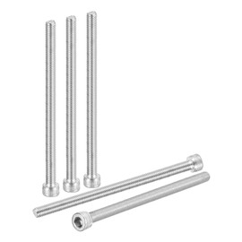 DTGN M6-1x120 Socket Head Cap Screws Bolts - 10Pack - Good for Road Bicycle, Mountain Bike, Auto, Motorcycle - 304 Stainless Steel Hex Head Metric Screws - Silver