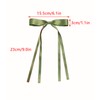 LFOUVRE 4pcs Hair Clips for Women Tassel Ribbon Bowknot with