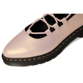 Dr. Martens Women's Elphie Ii Mary Jane Flat, Powder Pink Gold Shift, 6