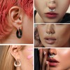 Silver Nose Rings & Earrings - 12mm Thick, 4 Gauge,