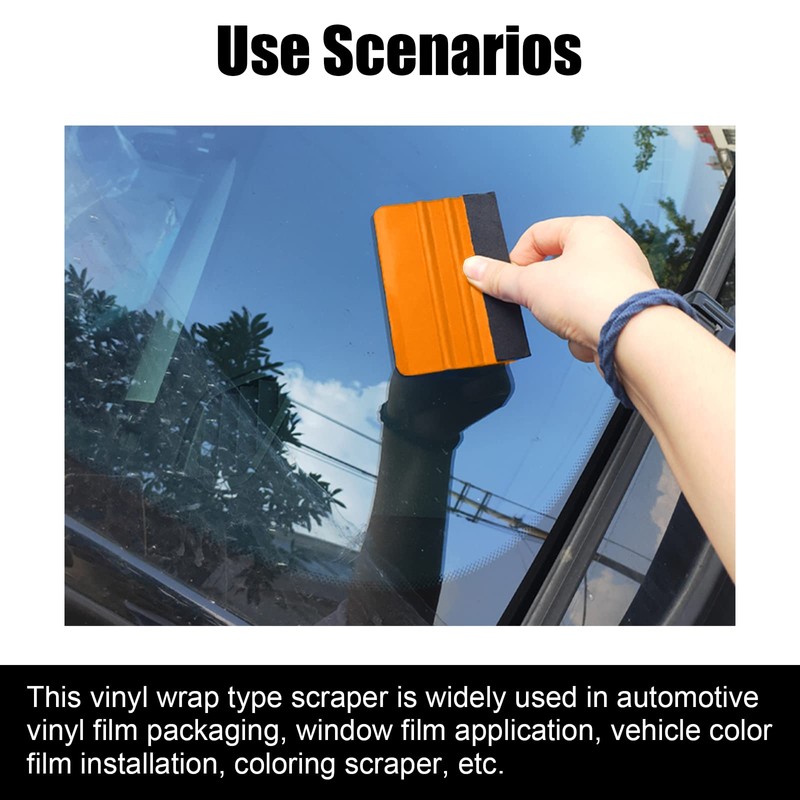 RBOKO 2Pcs Squeegee for Vinyl, Felt Edge Squeegee Car Wrapping