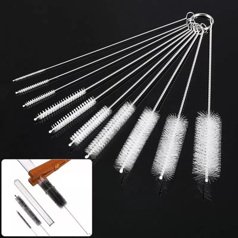 RedTagTown US Nylon Straw Brush Cleaner Bottle Tube Pipe Small