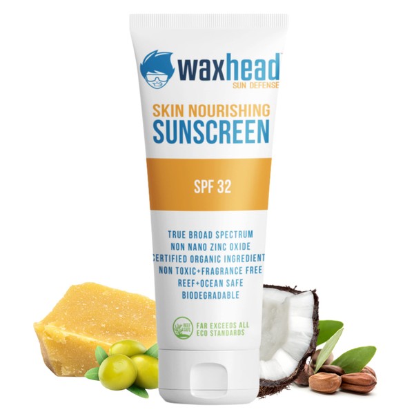 Zinc Up! Waxhead Zinc Oxide Sunscreen - Kids Sunscreen with Non-Toxic Power, Safe and Effective Sun Protection. Won’t Burn Eyes. Biodegradable. No Nasty Ingredients!